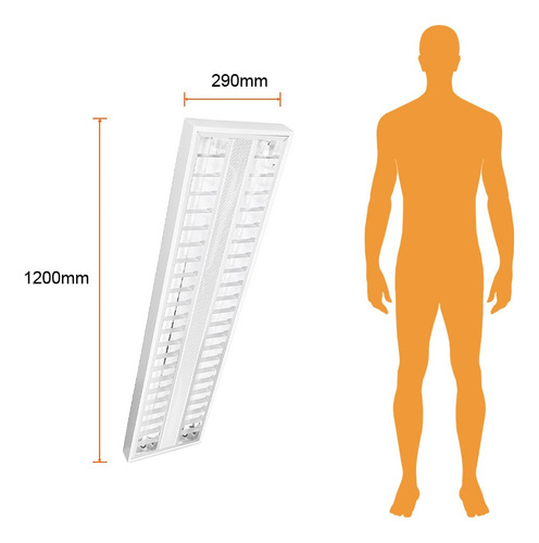 Lámpara Gabinete 1x4 Tecnolite 32 W 2 2 Focos T5 Led Luz Día