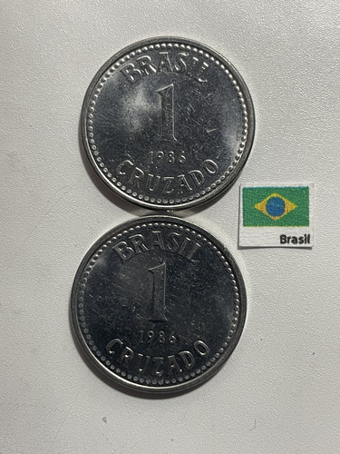 Moeda 1 Cruzado 1986, Br 1240 Brasil 2 Unid. (Usado)