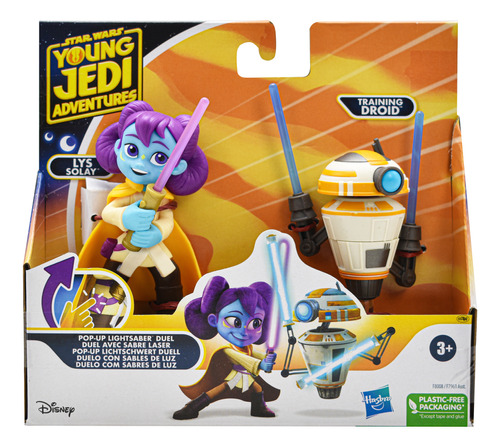 Star Wars Young Jedi Duelo Sables De Luz Lys Y Droid Hasbro