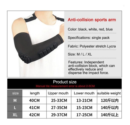 2 Coderas Deportiva Protección Anti Caídas Deporte - Talla M
