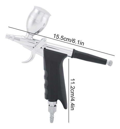 Kit De Aerógrafo Gravity Feed De 0,5 Mm Para Profesionales