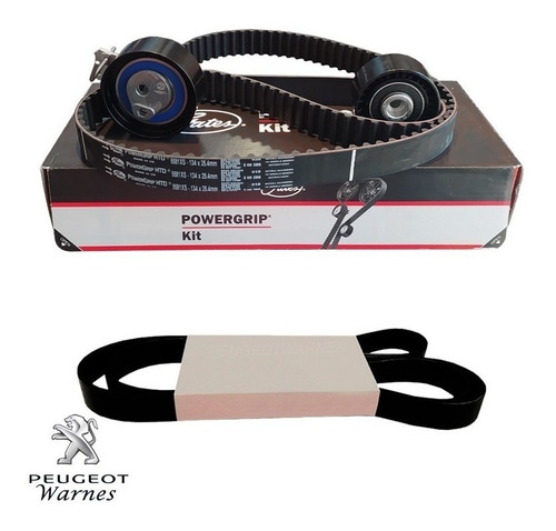 Kit Distribucion Gates + Poly V Peugeot 207 Compact 1.6 N