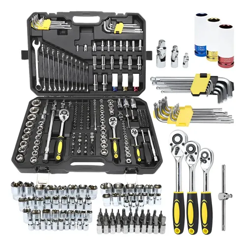 Kit de Ferramentas Profissional com 222 Peças e Maleta de Cromo V...
