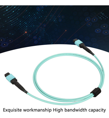 Imagen 10 de 10 de Cable De Conexión Óptica Fiber Jumper De 1 M Mpo A Mpo 8 Cor
