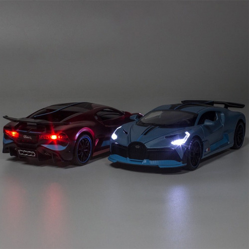 Bugatti Divo Miniatura Metal Autos Con Luces Y Sonido 1:32
