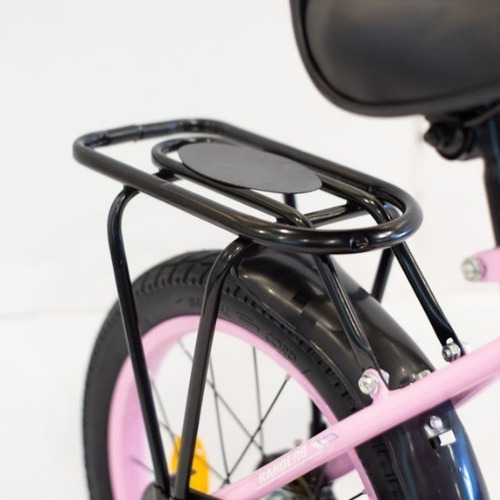 Imagen 7 de 10 de Bicicleta Infantil Con Canasto Rodado 16 Color Rosa