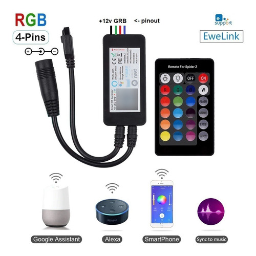 Imagen 3 de 8 de Sonoff L2 - Controladora Tira Led Rgb 5050 Wifi