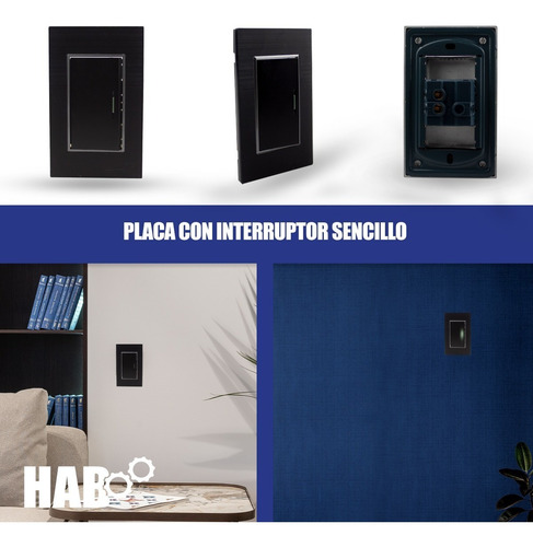Placa Con 1 Apagador Sencillo