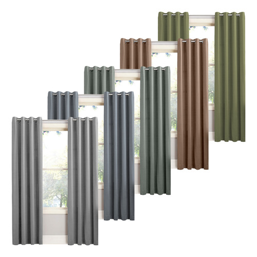 Cortina Blackout 100% 1 Paño 140x230cm Textura Lino Color Paquete Vela