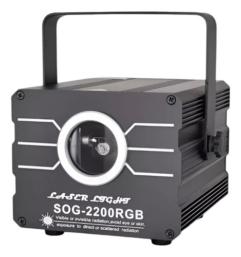 Laser Projetor Holografico 2w Rgb Sistema Bluetooth App Cel
