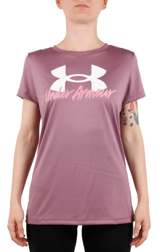 Remera Mujer Under Armour Tech Graphic Violeta Jj deportes