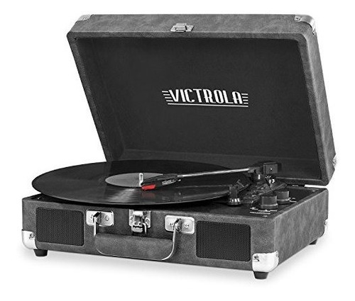 Victrola Tocadiscos Maleta Bluetooth Vintage De 3 Velocidade