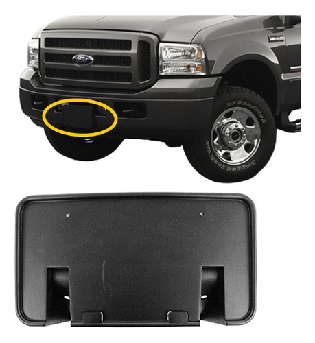 Porta Placa Ford Triton 1999 - 2010. Original