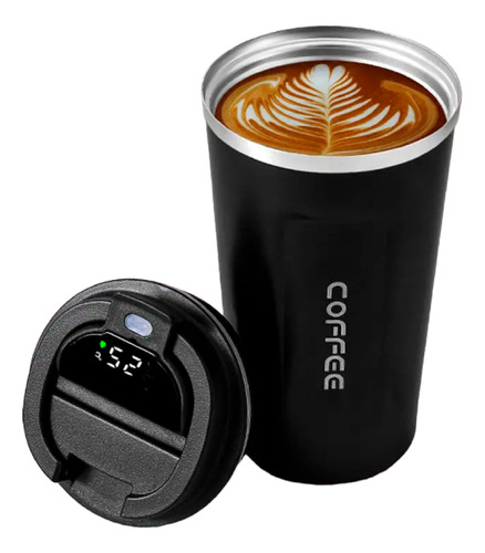 Vaso Termo Termico Digital Para Cafe Acero Inoxidable 510 Ml