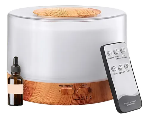 Difusor Aromatizador Umidificador De 500ml + Essência Brinde