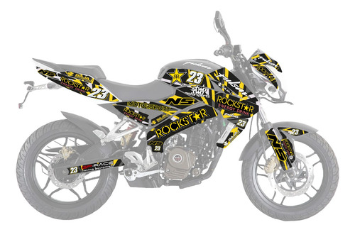Kit De Graficos Pulsar 200 Ns Rock S Listo Para Instalar Am
