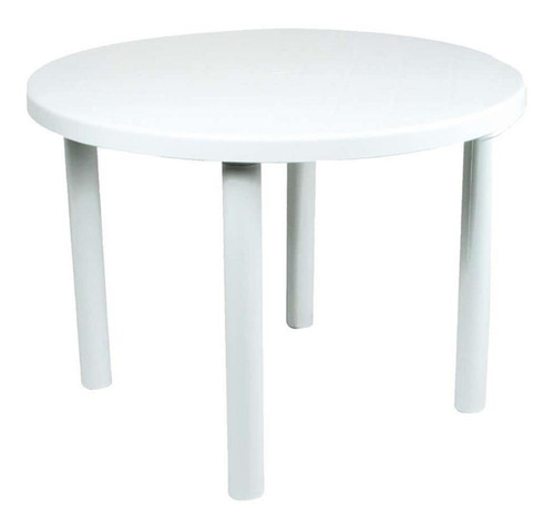 Mesa Redonda Garden F4600 Náscar 120 Cm Blanca