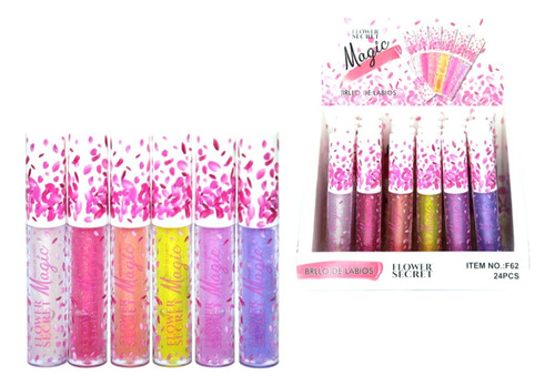 Pack 24 Lips Gloss Brillo Labial Con Glitter Surtidos