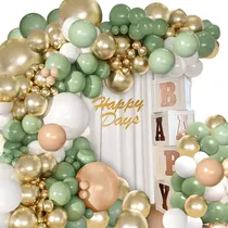 Comprar Guirnalda de Globos Verdes Niños 1er Cumpleaños Decoración de Fiesta Cumpleaños Boda Decoración de Globos Baby Shower