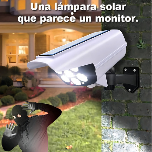 Foco Solar Tipo Camara (camara Falsa) Con Sensor De Movimien