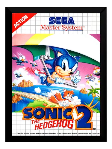 Pôster Sonic The Hedgehog 2 Sega Genesis Mega Drive 29,7x42