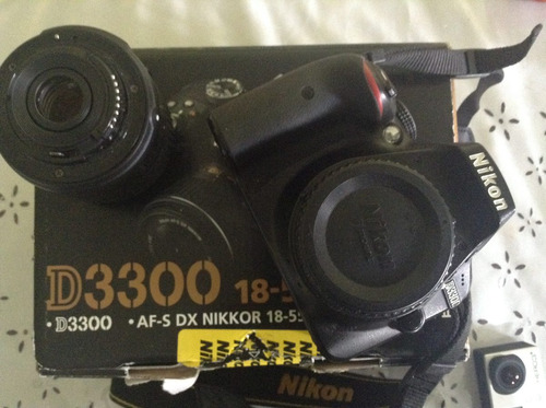 Cámara Nikon Réflex D3300 Af-dx Nikkor 18-55 Caja Regalos