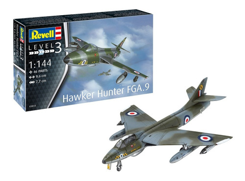 Revell Avion Hawker Hunter Fga.9  1/144 Supertoys Lomas