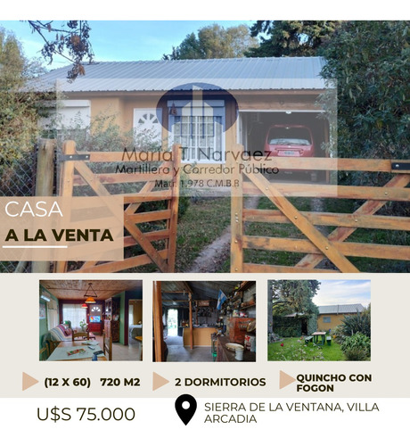 Casa En Venta, Sierra De La Ventana, Villa Arcadia 
