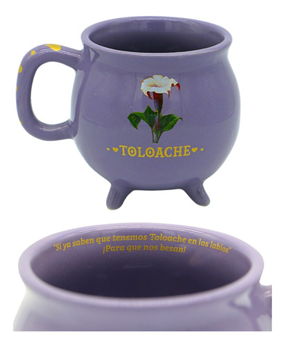 Taza Caldero De Bruja Morado Toloache