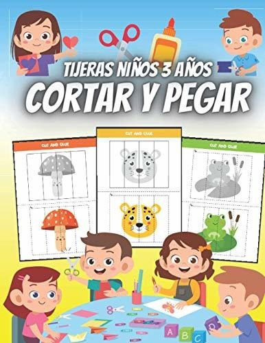 Libro : Cortar Y Pegar Tijeras Niños 3 Años Libro De... 