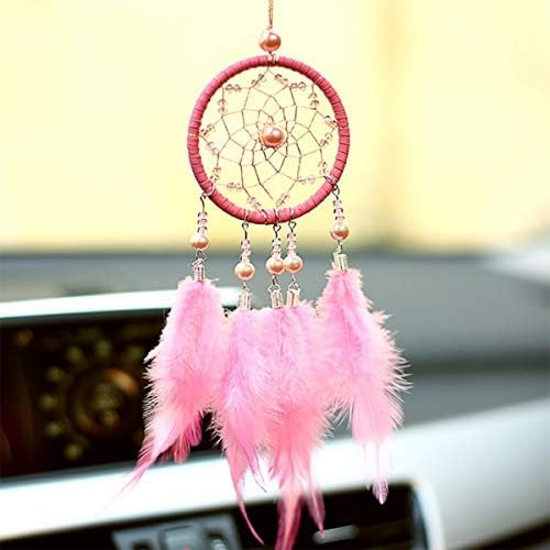 Atrapasueños De Plumas Para Interior Del Automóvil, Colgante