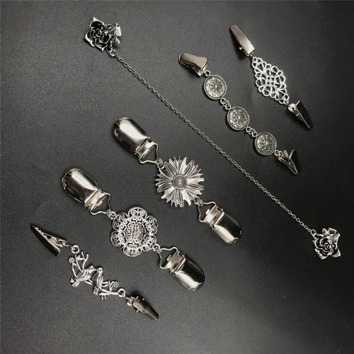 6 Uds. Clips Elegantes Para Chal De Suéter, Camisas,