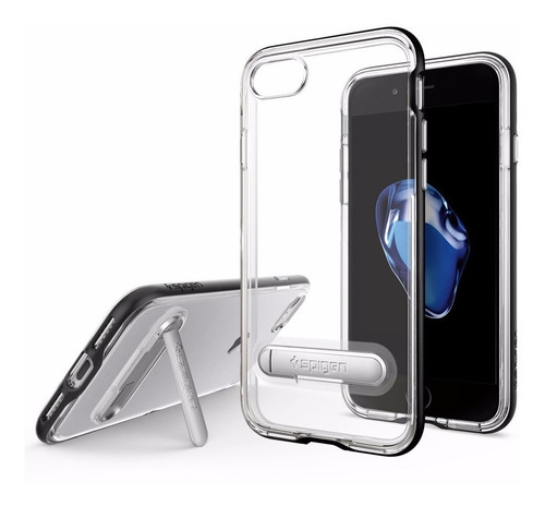 Funda Spigen iPhone 7 Crystal Hybrid Black-gold-rose-metal