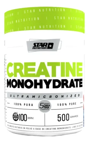 Creatina Star Nutrition Monohidrato Micronizada X 500 G.