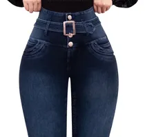 Comprar Jeans Peruano Fajero Con Botones Push Up 