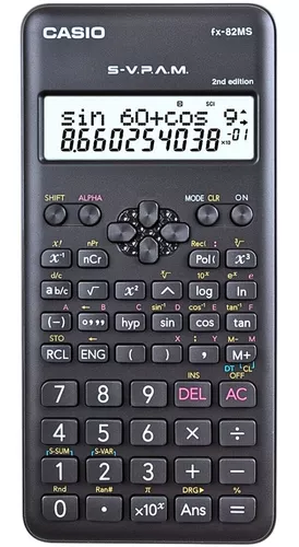 Calculadora Científica Casio 240 Funções FX-82MS-2-S4-DH Preto