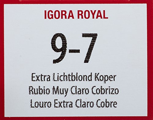 Schwarzkopf Igora Royal 9-7 Rubio Muy Claro, 60 Ml Tono Blond