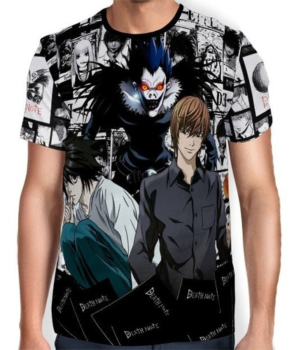 Camisas Camiseta De Animes Mangá Death Note - Full Print