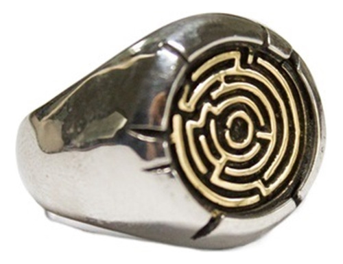 Calidad Anillo Laberinto Vintage Acero Inoxidable