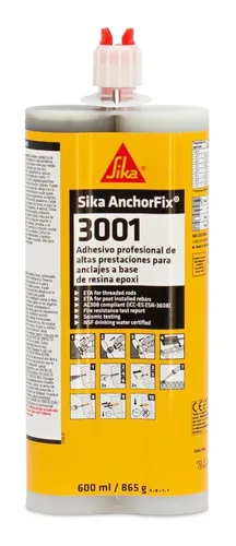 comprar Sika Anchorfix 3001 Anclaje Quimico Epoxi Cartucho Doble