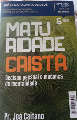 Revista Ebd Jovens E Adultos Aluno - Lições Bíblicas Cg