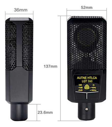 Micrófono Cardioide De Condensador Profesional, Micrófono Xl