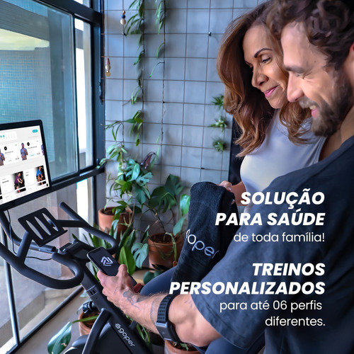 Bicicleta Ergométrica Seminova Goper Smart Bike Indoor Spinning Com Tela De 21