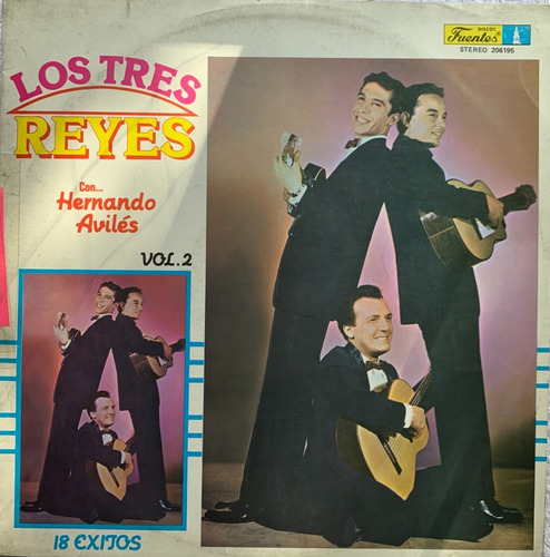 Los Tres Reyes Con Hernando Aviles Vol 2 Lp Acetato Vinilo