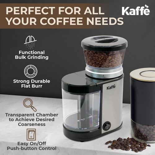 Molinillo Eléctrico De Café Con Rebabas Planas 155 Gramos