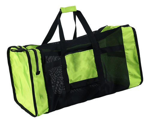 Bolsa De Transporte Verde Para Equipo De Snorkel, Malla De 1