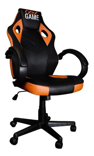 Cadeira Gamer Oex Gc200 Estofado 100kg Preto E Laranja Material do estofamento Couro sintético