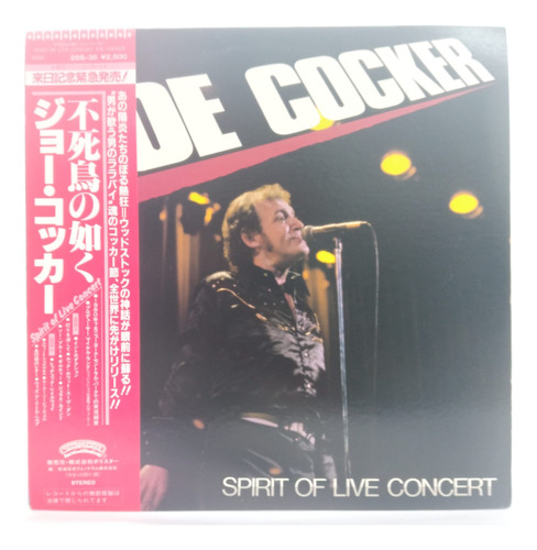 Joe Cocker - Spirit Of Live Concert Vinilo Japones Obi Usado