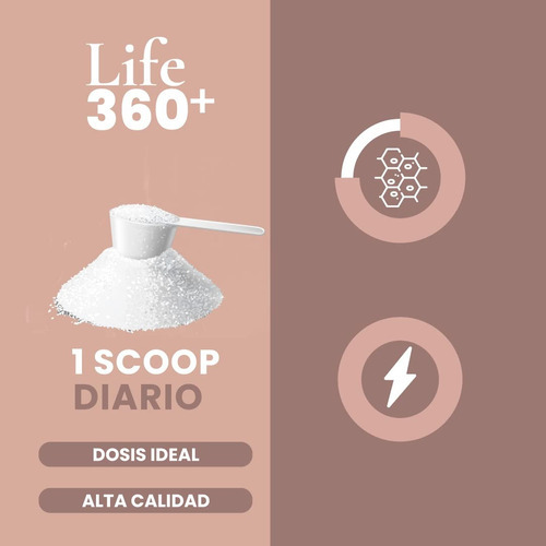 Imagen 5 de 6 de Colágeno Hidrolizado Pure Collage Life 360 Polvo 405 Gramos Sabor Sin Sabor