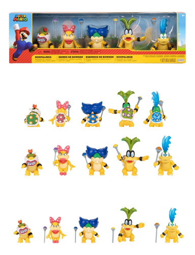 Figuras De Súper Mario Bros Koopalings Bowser Original 